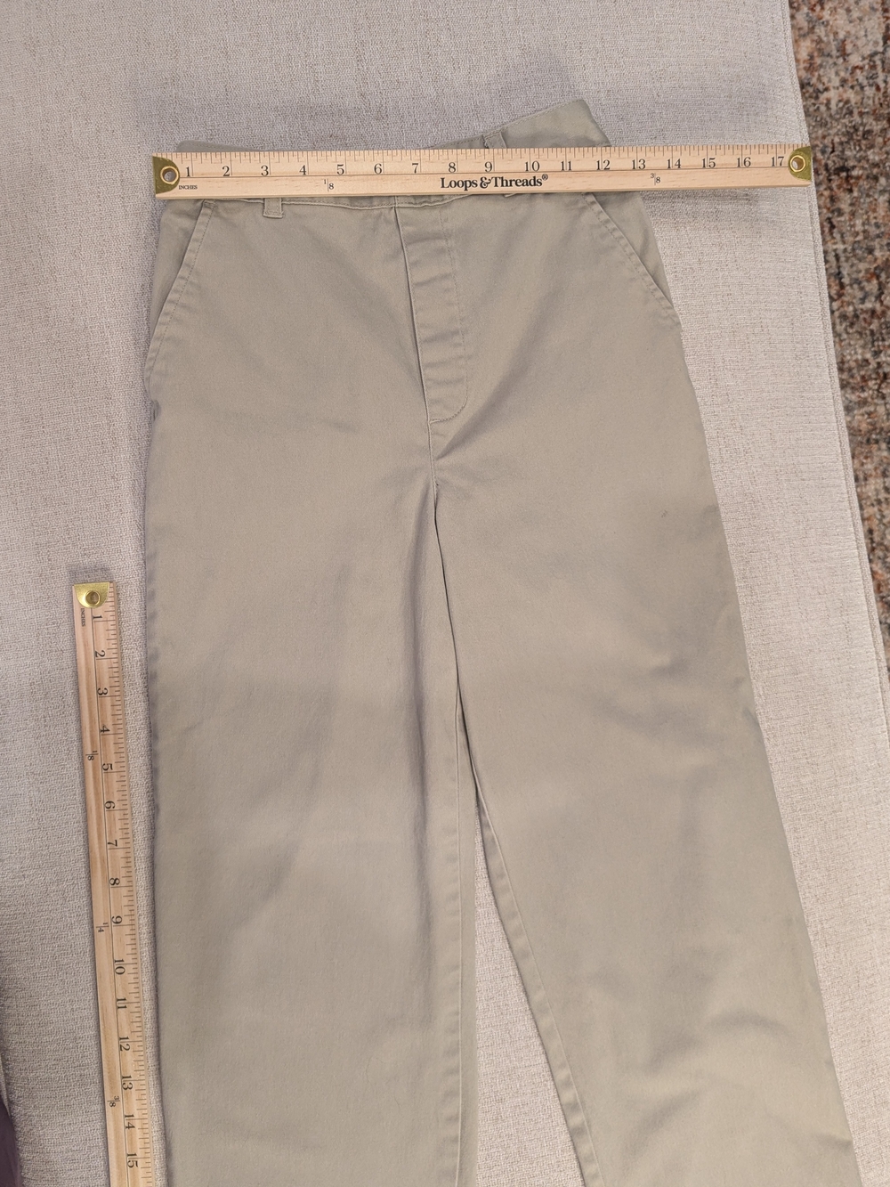 School Uniform- French Toast- Kakhi Pants- Chinos/ Slacks- Relaxed Fit- Youth 14 - Picture 3 of 7